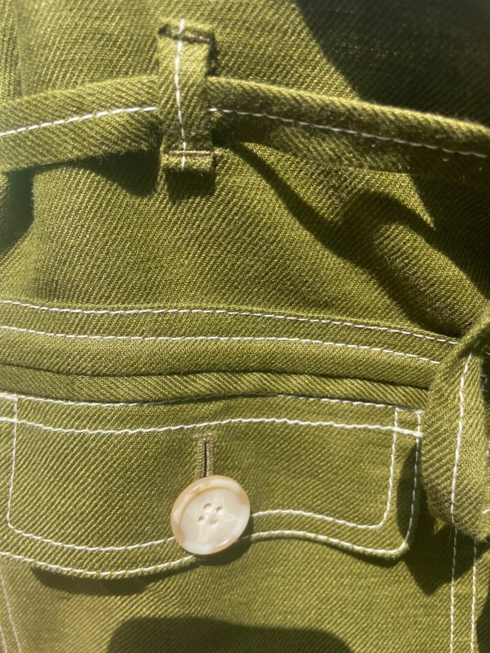 J. Crew Linen Detailed Skirt with Pockets